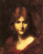 Jean-Jacques Henner A Red Haired Beauty France oil painting artist